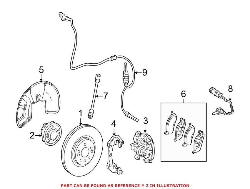 Mercedes Wheel Bearing and Hub Assembly - Front 1663340006